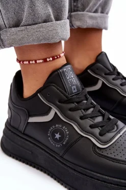 Damskie Buty Sportowe Sneakersy Big Star MM274232 Czarne