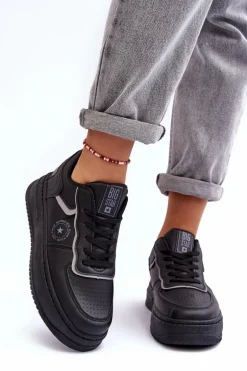 Damskie Buty Sportowe Sneakersy Big Star MM274232 Czarne