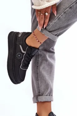 Damskie Buty Sportowe Sneakersy Big Star MM274232 Czarne