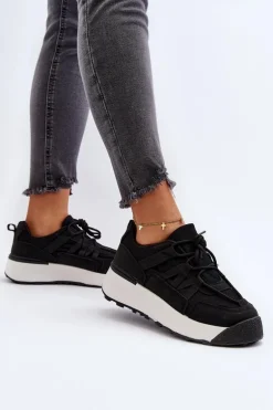 Damskie Buty Sportowe Sneakersy Czarne Phyrena