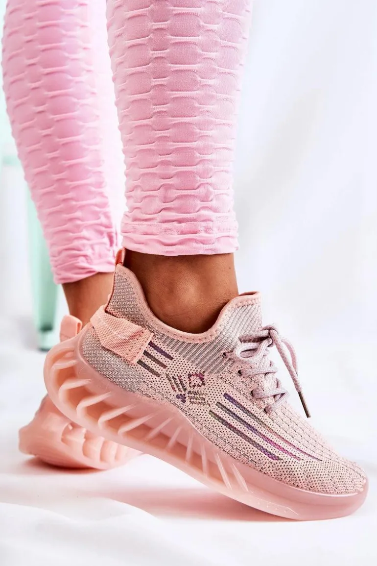 Damskie Buty Sportowe Wsuwane Różowe Hermiona