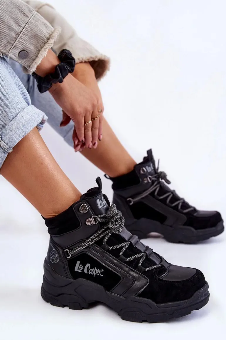 Damskie Buty Trekkingowe Trapery Lee Cooper LCJ-22-31-1441 Czarne