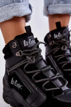 Damskie Buty Trekkingowe Trapery Lee Cooper LCJ-22-31-1441 Czarne