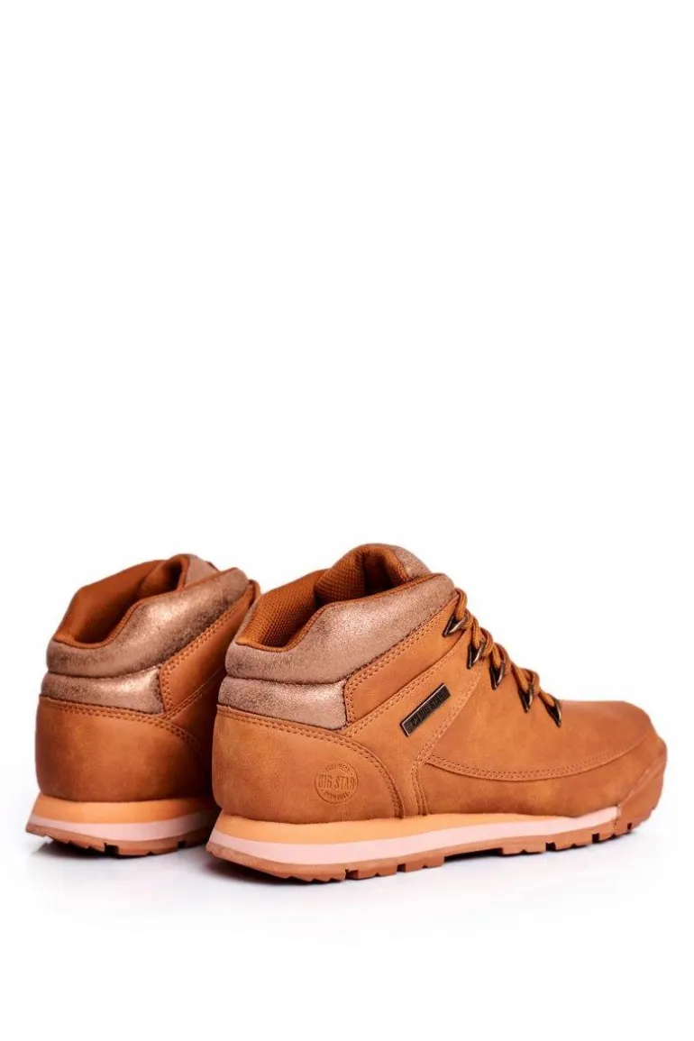 Damskie Buty Trekkingowe Big Star Camel GG274497