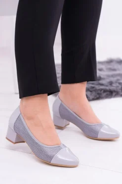 Damskie Czółenka Sergio Leone Szare Hermida