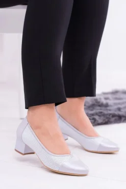 Damskie Czółenka Sergio Leone Szara Perła Hermida