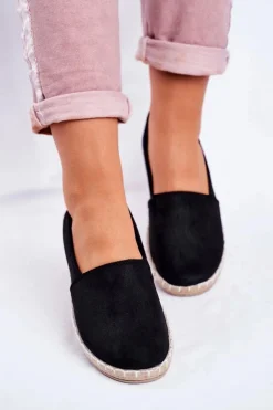 Damskie Espadryle Wsuwane Czarne Lapu Lapu