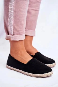 Damskie Espadryle Wsuwane Czarne Lapu Lapu