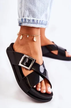 Damskie Gumowe Klapki ZAXY JJ285058 Czarne