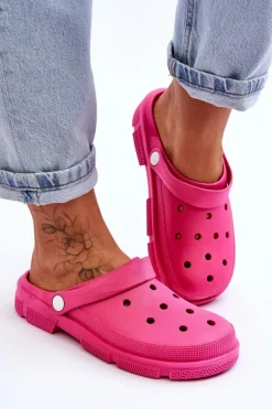 Damskie Gumowe Kroksy Fuksja Rabios