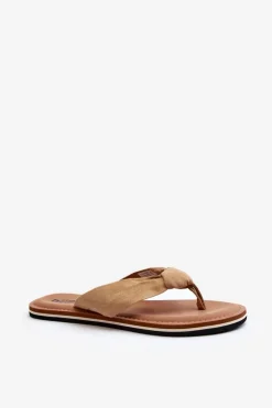 Damskie Japonki Big Star LL274623 Beżowe