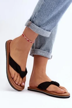 Damskie Japonki Big Star LL274625 Czarne