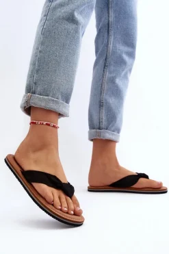 Damskie Japonki Big Star LL274625 Czarne