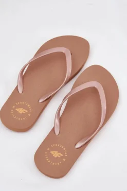 Damskie Japonki Klapki 4FMM00FFLIF018-82S Jasnobrązowe