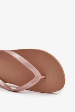 Damskie Japonki Klapki 4FMM00FFLIF018-82S Jasnobrązowe