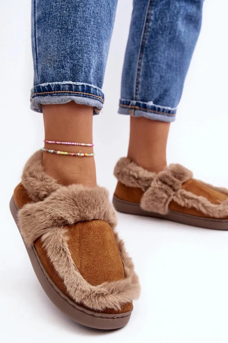 Damskie Kapcie Z Futerkiem Camel Sailey