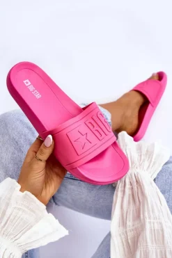 Damskie Klapki Big Star HH274A039 Fuksja