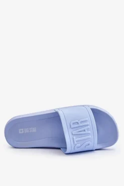 Damskie Klapki Big Star HH274A042 Jasnoniebieskie