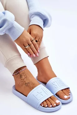 Damskie Klapki Big Star HH274A042 Jasnoniebieskie