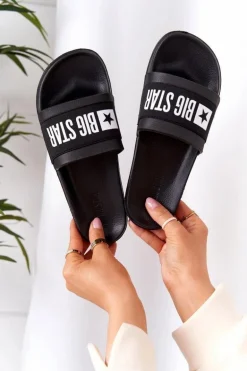 Damskie Klapki Big Star HH274A013 Czarne