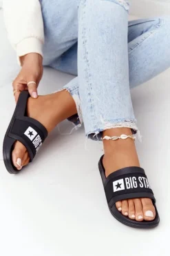Damskie Klapki Big Star HH274A013 Czarne