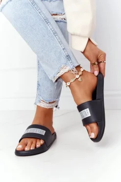 Damskie Klapki Big Star HH274A036 Czarne