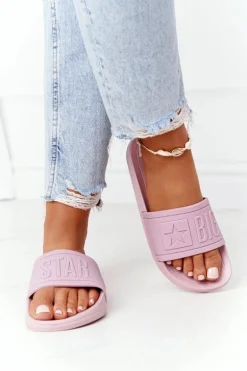 Damskie Klapki Big Star HH274A041 Pudrowy Róż