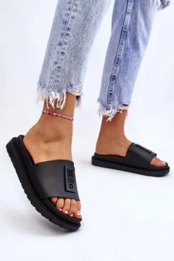 Damskie Klapki Big Star LL274429 Czarne