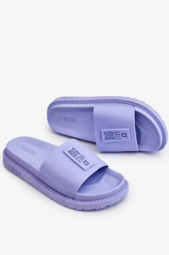 Damskie Klapki Big Star LL274431 Jasnofioletowe