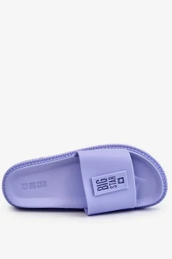 Damskie Klapki Big Star LL274431 Jasnofioletowe