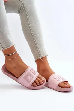 Damskie Klapki Big Star NN274A647 Różowe