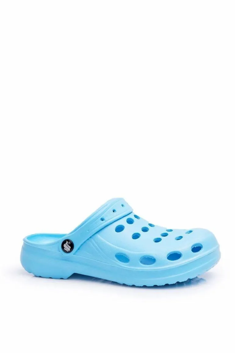 Damskie Klapki Błękitne Piankowe EVA