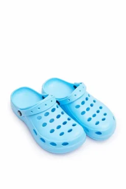 Damskie Klapki Błękitne Piankowe EVA