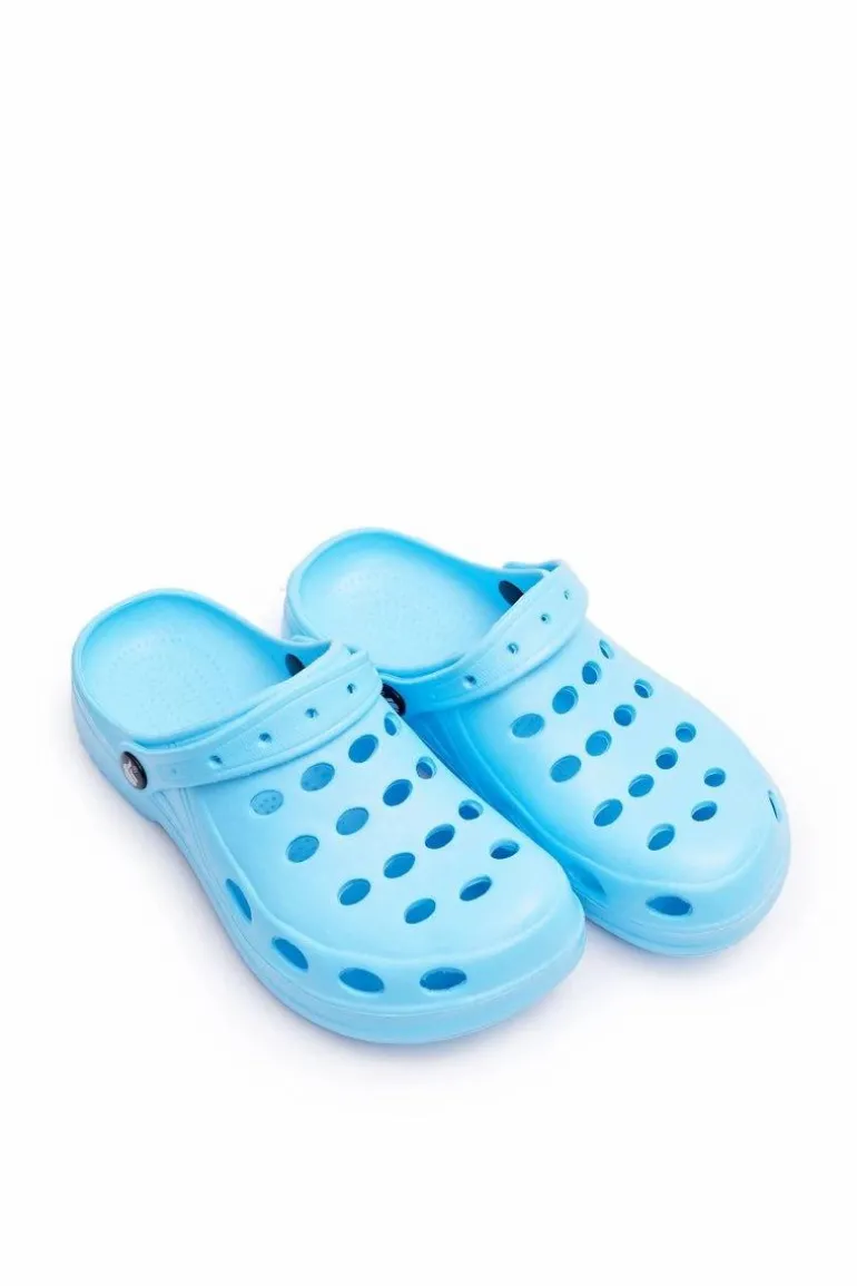 Damskie Klapki Błękitne Piankowe EVA