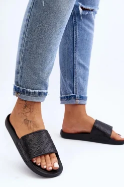 Damskie Klapki Cross Jeans FF2R4153C Czarne