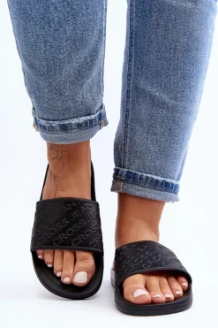 Damskie Klapki Cross Jeans FF2R4153C Czarne