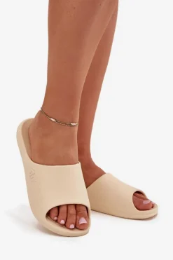 Damskie Klapki 4F 4FMM00FFLIF093A-83S Beżowe