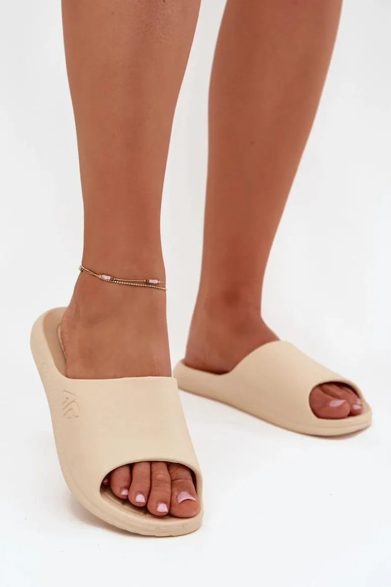 Damskie Klapki 4F 4FMM00FFLIF093A-83S Beżowe