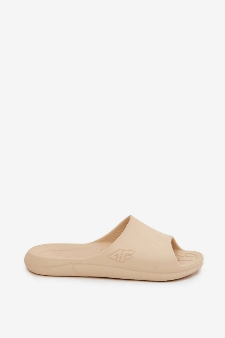 Damskie Klapki 4F 4FMM00FFLIF093A-83S Beżowe