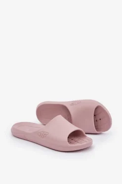 Damskie Klapki 4F 4FMM00FFLIF093A-56S Jasnoróżowe
