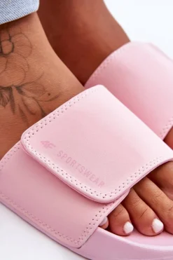 Damskie Klapki 4F 4FSS23FFLIF070-56S Różowe