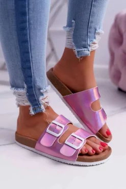 Damskie Klapki Fioletowe Big Star DD274136