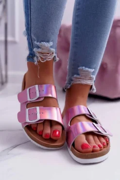 Damskie Klapki Fioletowe Big Star DD274136