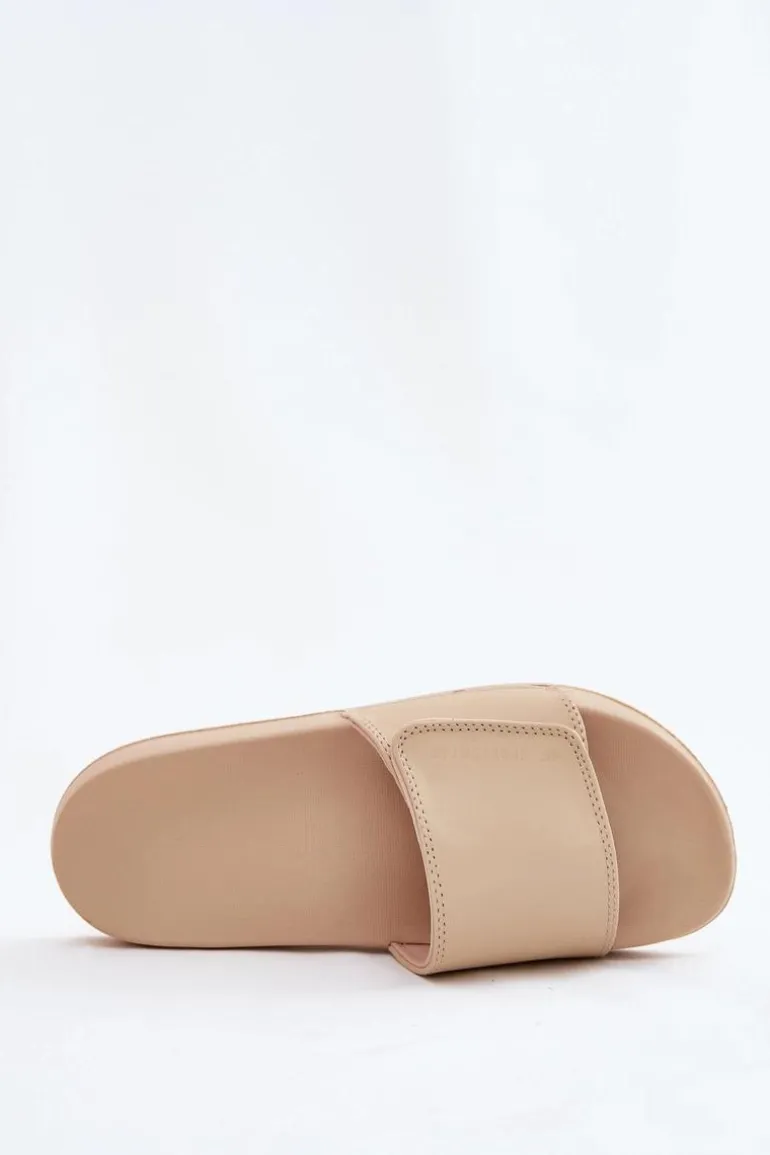 Damskie Klapki 4FMM00FFLIF031A-83S Beżowe