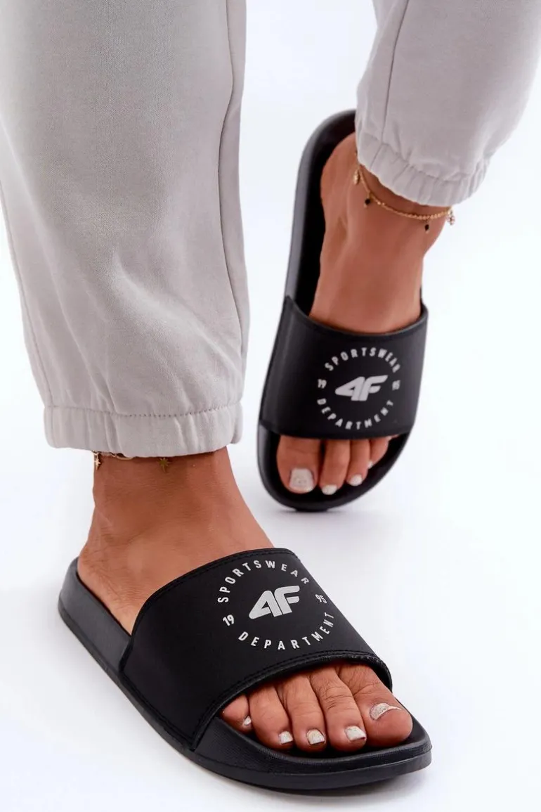 Damskie Klapki 4FMM00FFLIF044A-20S Czarne