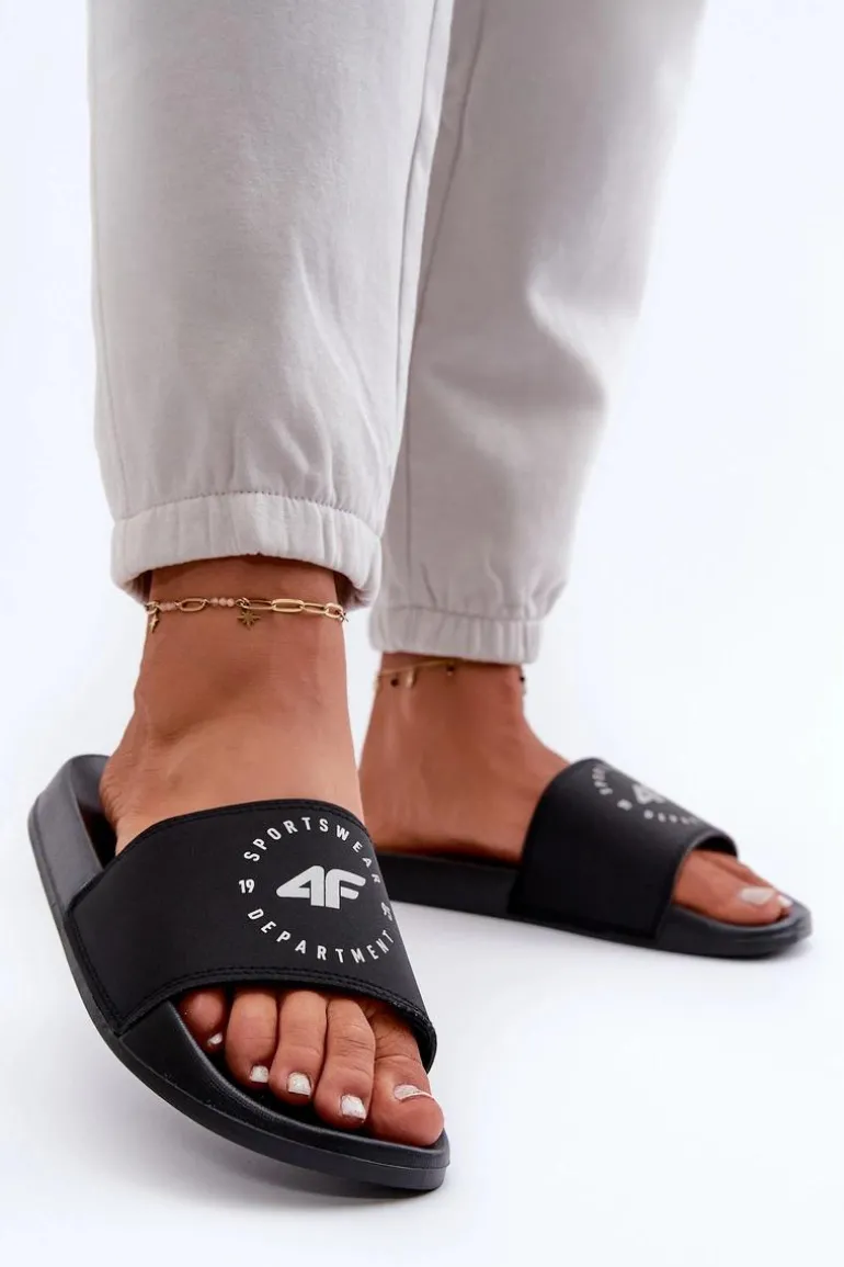 Damskie Klapki 4FMM00FFLIF044A-20S Czarne