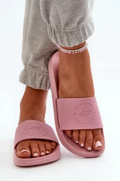 Damskie Klapki 4FMM00FFLIF045-56S Różowe