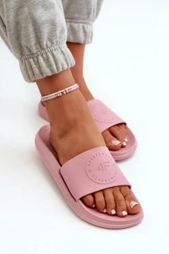 Damskie Klapki 4FMM00FFLIF045-56S Różowe