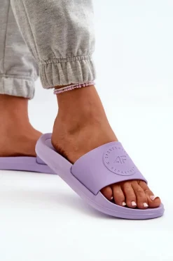 Damskie Klapki 4FMM00FFLIF045-52S Fioletowe