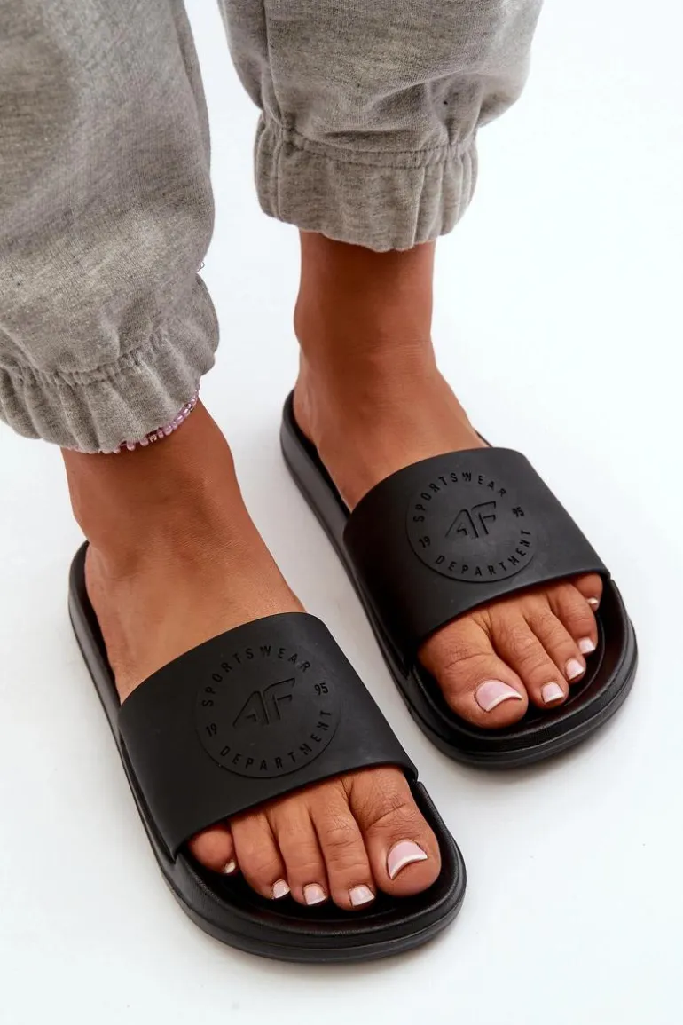 Damskie Klapki 4FMM00FFLIF045-20S Czarne